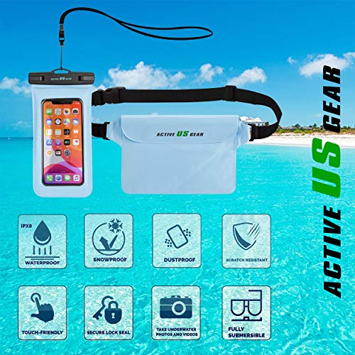 image for ACTIVE US GEAR Universal Floating Phone Case and Waist Bag, Touchable 