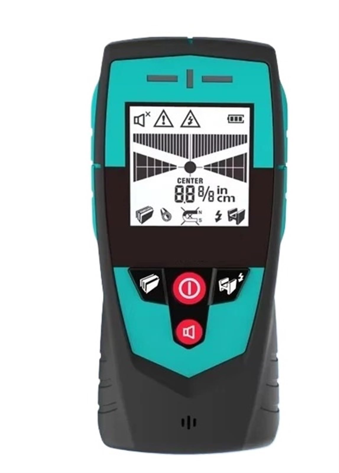 Multifunktions-Wanddetektor-Scanner, großer Flächensensor for die Suche nach Metall-Nichtmetall-Wechselstromkabeln mit LCD-Display und Signalton zur Goldsuche