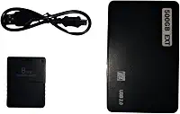 Genérico Kit para PlayStation 2: Memory Card com OPL + HD Externo (500 GB)