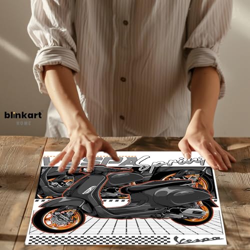 Image of BLINKART Vespa Sprint 150Car Posters Sticker Gift Items for Boys Room Wall Decor || Comes with Double-Sided Tape|| Decoration Bedroom Living Room Office Studio Decor | 12x18 In (A3) - CAR-316