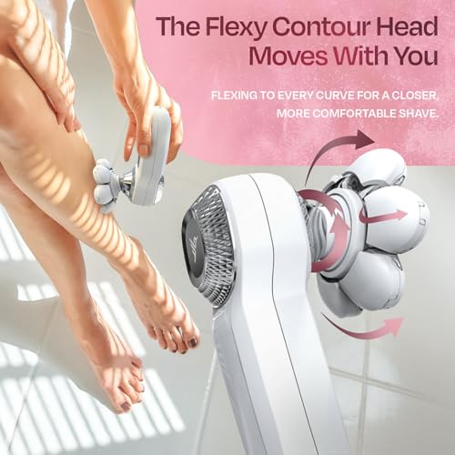 Image of HUMMINGBIRD Flexy Electric Razors for Women - Cordless Rechargeable Waterproof Electric Leg Shaver for Silky Smooth Legs, Hair Removal Kit