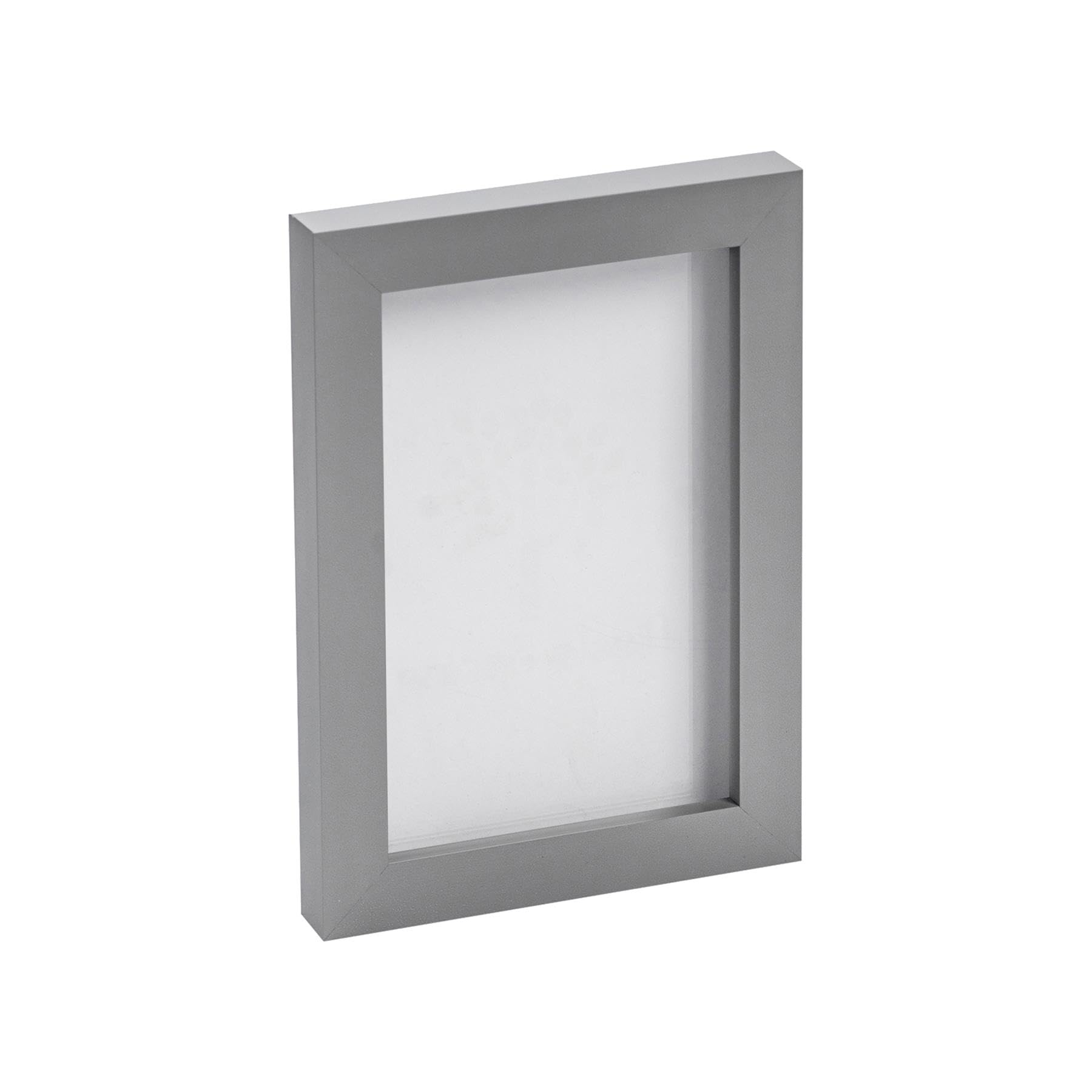 Nicola Spring Photo Frame - Fits Photo Size 4 x 6 (10 x 15cm) - Pack of 1 - Grey Picture Frame Wall Mounted Small Portrait with Stand Freestanding Certificate Poster Display