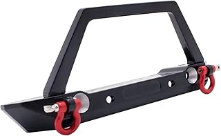 RCバンパーモデル For Axial For Scx10 II III PRO For Traxxas For Trx4 1/10 金属フロントバンパーライトランプアップグレードパーツアクセサリー RC クローラー