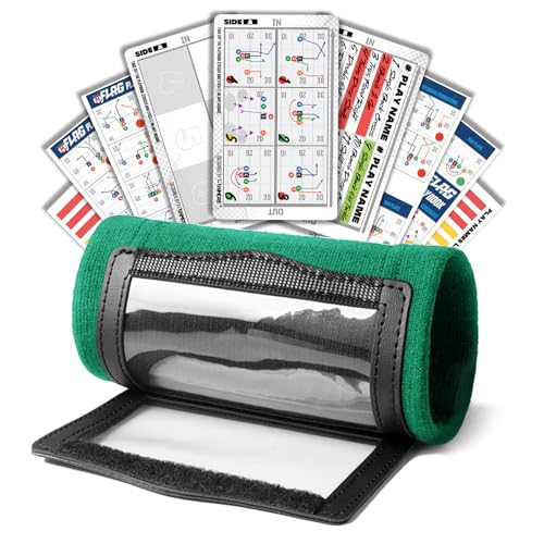 Bracelet de football QB Play Triple avec livre tactique 5on5 et 43 autocollants