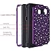 Casetego Compatible with Galaxy S8 Case,Glitter Sparkle Bling Three Layer Heavy Duty Hybrid Sturdy Shockproof Protective Cover Case for Samsung Galaxy S8,Shiny Purple