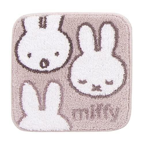 センコー(Senko) ミッフィー サプライズミッフィー マット ラグ 約38×38cm グレー キャラ キャラクター アニマル miffy 65347