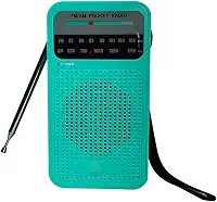 Rádios de ondas curtas e todos os perigos – Rádio FM AM portátil com alto-falante alto, rádio meteorológico de emergência verde para aventuras ao ar livre e uso doméstico