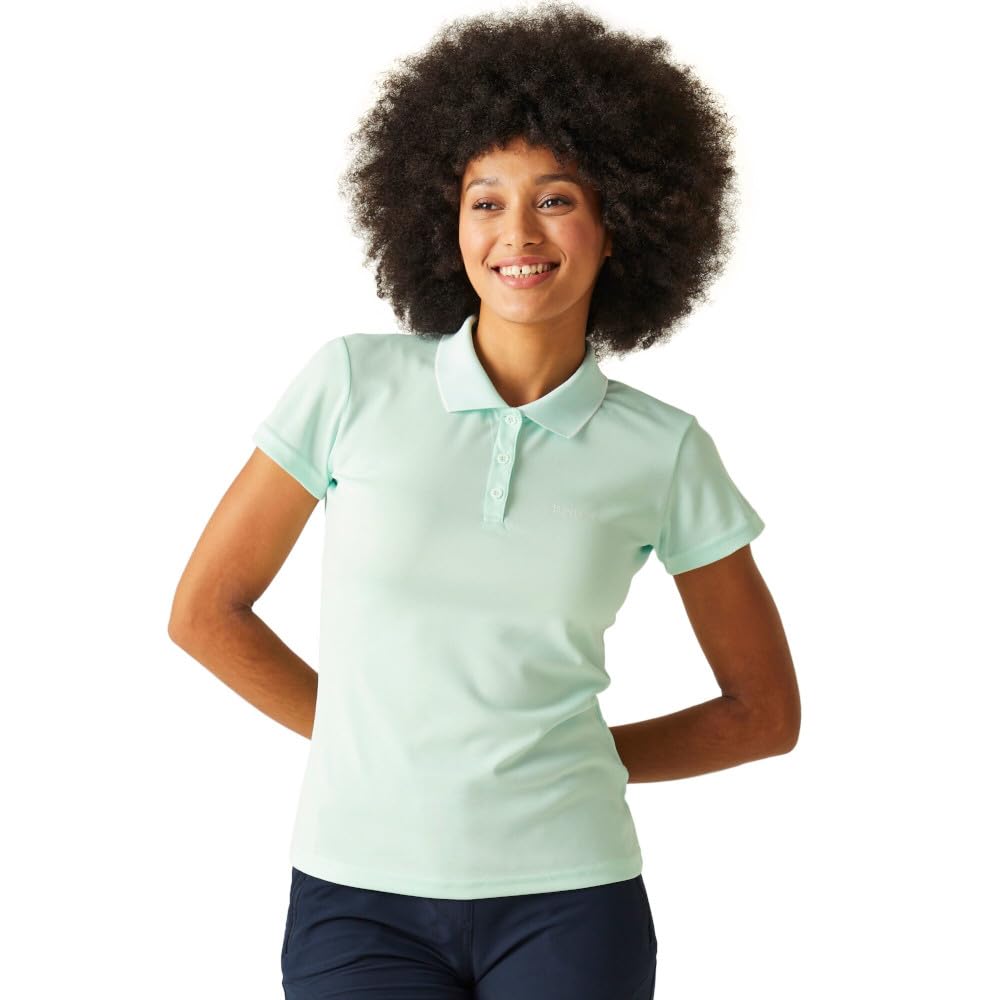 Regatta Womens Maverick V Für Damen Polo Shirt, Aqua, 20 UK