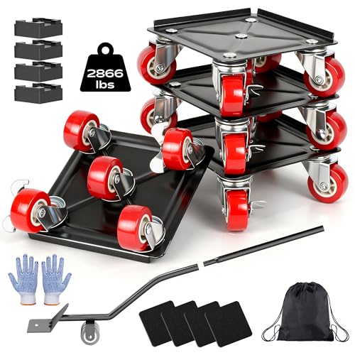 Furniture Dolly with 5 Wheels Heavy Duty Furniture Movers with