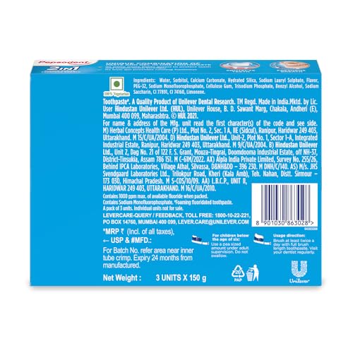 Image of Pepsodent 2-in-1 Toothpaste 80G ||First in India Paste + Gel formula || Helps prevent cavity + Freshens breath 450G (150G*3)