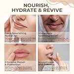 Organic Lip Treatment Balm Ultra Hydrating & Nourishing Care for Dry, Chapped, Cracked Lips & Skin, Visibly Smooths Wrinkles & Fine Lines, Natural Skin Care, 3 Pack Gift Set, Women & Men - Image 5