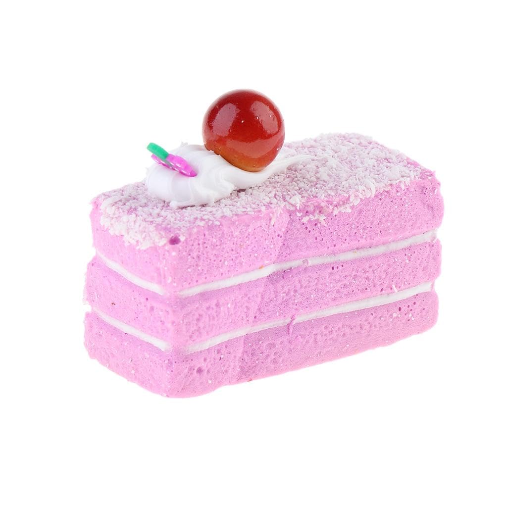 ZOOMELLA Realistic Artificial Cakes Simulated Lifelike Simulation Cake Purple Home & Garden | Food & Beverages | Fake Food-image-4