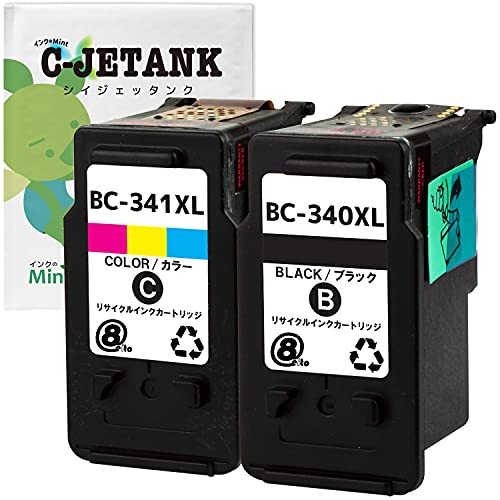 Amazon.co.jp: C-JETANK 再生品 インクカートリッジ BC-340XL BC-341XL