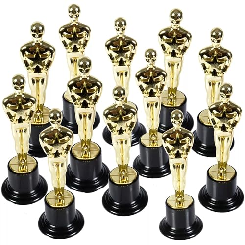 Rhode Island Novelty 6 inch Plastic Gold Movie Award Statue, One Per Order