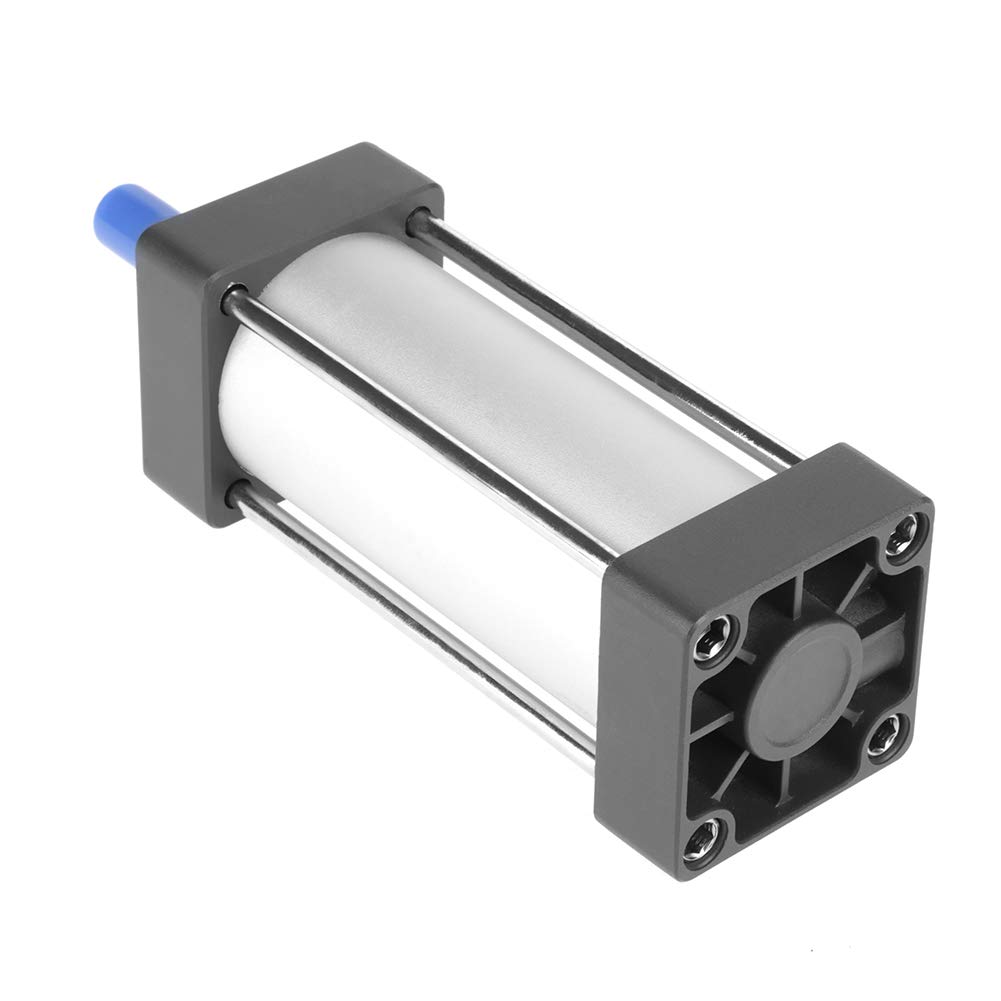 Pneumatyczny siłownik pneumatyczny ze stopu aluminium 100mm skok 63mm otwór przykręcany tłoczysko pneumatyczny siłownik pneumatyczny podwójnego działania 0,1-1,0 MPa