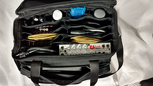 CablePhyle - Professional Ultra-Lte Cable File Gig Bag, with Adjustable Dividers, for Cords, Sound Equipment, DJ Gear, Musician Accessories