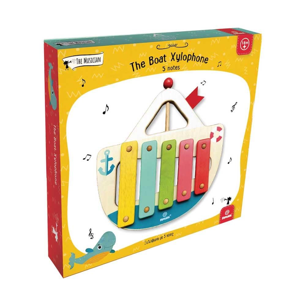 Moja pierwsza łódź drewniana ksylofon, 5 no