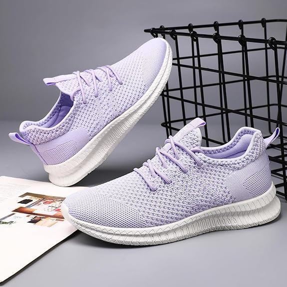 Image of Running Shoes for Women Slip On Tennis Walking Sneakers Sport Fashion Casual Workout Gym Athletic Hiking Nurse Non Slip Lightweight Breathable Trainers