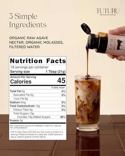 Tuturu Brown Sugar Agave Syrup