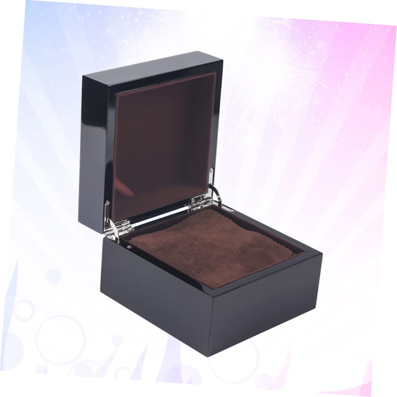 PartyKindom Varnish Wooden Watch Box Superior Quality Watch Display Case for Men Elegant Storage Organizer