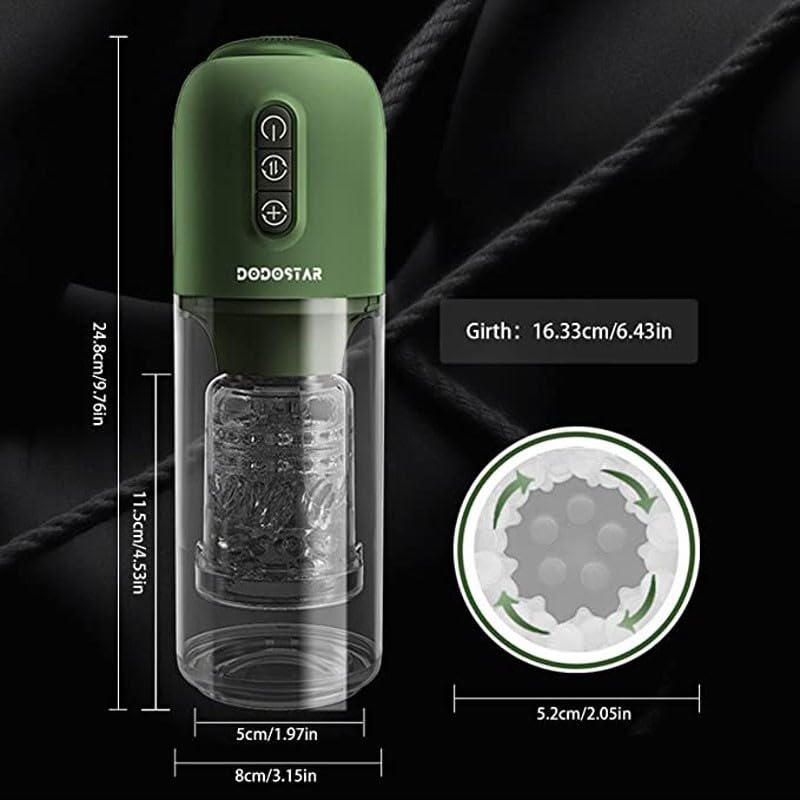 Gfdbhjer Practical Massage Tool, Fully Automatic Leisure Fitness Tool for Men, Multi-Frequency Rotation, Intelligent Heating