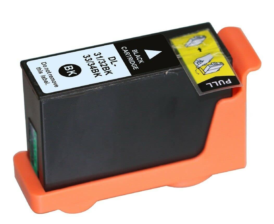 Inkpro Compatible Dell 31 DL-31 Black High Yield Remanufactured Ink Cartridge for Dell Inkjet V525w V725w -1 Black