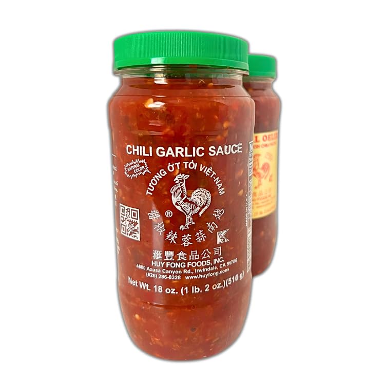Miniatura 3 de Salsa de pasta de chile picante - Ajo Chili 18oz Sambal Oelek 18oz Paquete de 2 unidades