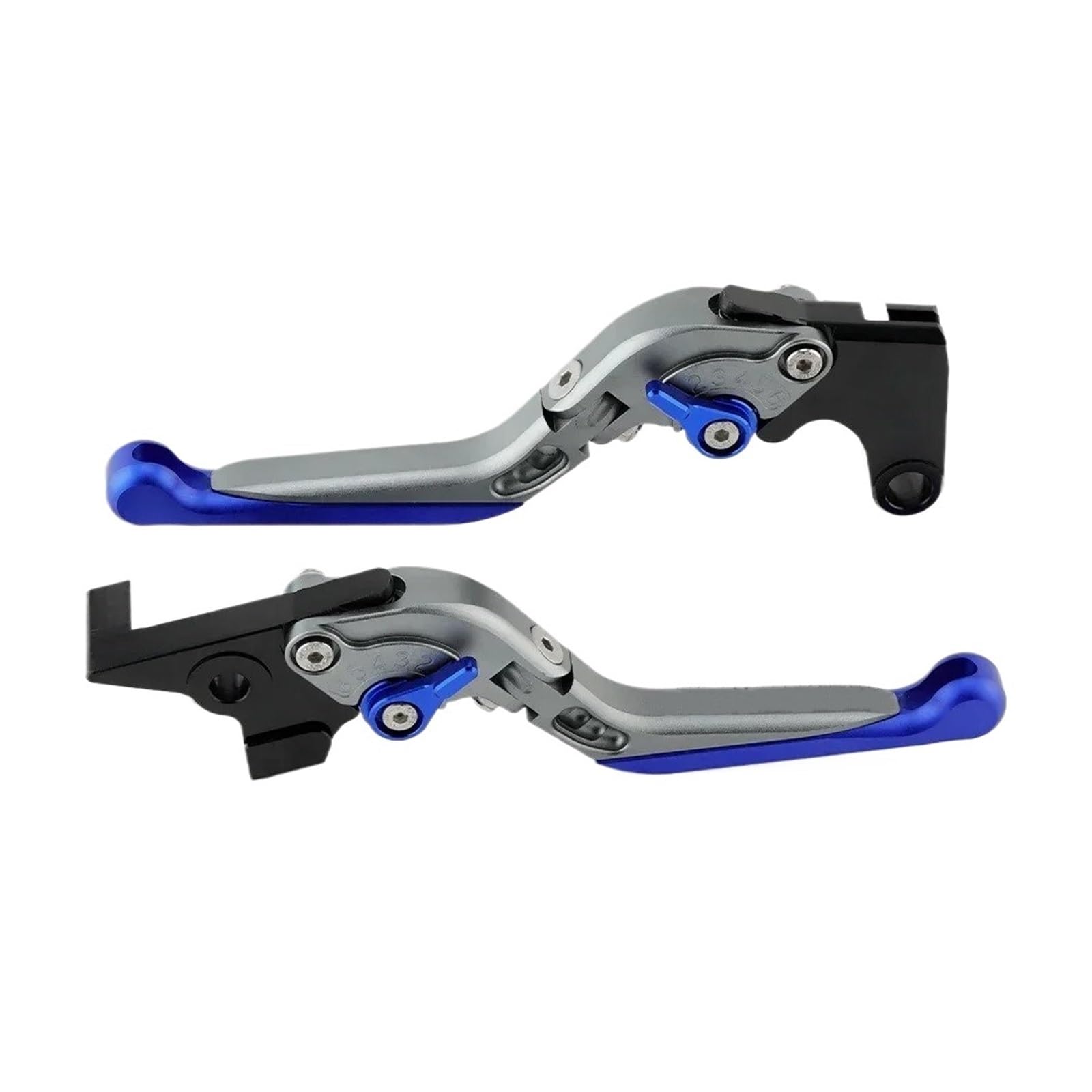 Ragpukmuan Titanium Blue Motorbike Hand Brake For Fjr1300 For Yzf1000r Thundercat Fjr 1300 Yzf 1000R Motorcycle Adjustable Folding Handles Brake Clutch Levers Parking Tool(Titanium Blue)