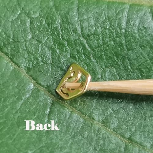 Image of Chamon 8K Solid Gold Tooth Gems - Superhero S-Sign Design, Iconic Hero Symbol Teeth Accessory, Cosplay Party Decorations for Men Women