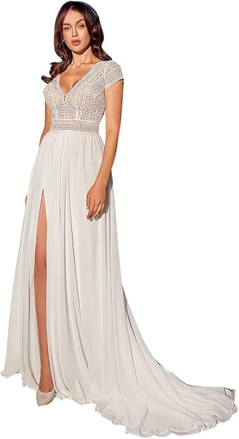 Amazon.com: Vestidos de novia para mujer 2022 vestido de baile de sirena,  playa, vestidos de novia con apliques de encaje, E-marfil, 16 : Ropa,  Zapatos y Joyería