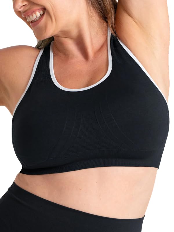 Image of Truekind Racerback Sports Bras for Women, High Support Workout Tops for Women, Workout Bra Plus Size