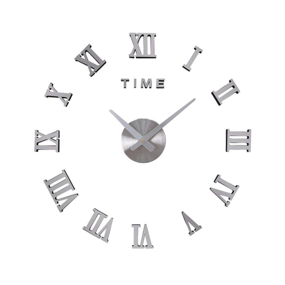 Grands Autocollants Muraux Muets Pour Horloge Murale Miroir 3D Chambre