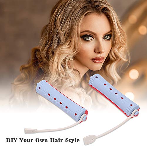 Andoer 96Pcs Perm Rods Rollers Salon Rolo de cabelo Curling Curler Elástico Grampo de cabelo para cr