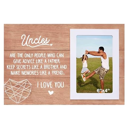 Fathers Day Birthday Christmas Thank You Gifts for Uncle from Niece Nephew - Best Uncle Ever Gift - Uncles Are the Only People Who Can Give Advice Like A Father - Picture Photo Frame Gift