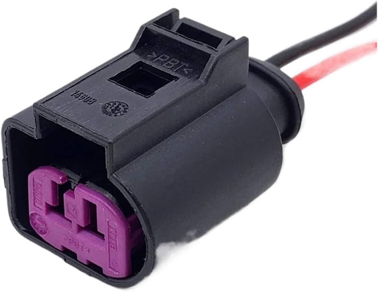 Speaker Connector 1 Pc 2Pin Car Engine SPE/&Aker Housing se/nsor/s Plug Wire Harness Auto Water Proof Electronic Connector Compatible with The Magotan Sagitar 1J0973772(5 Pcs)