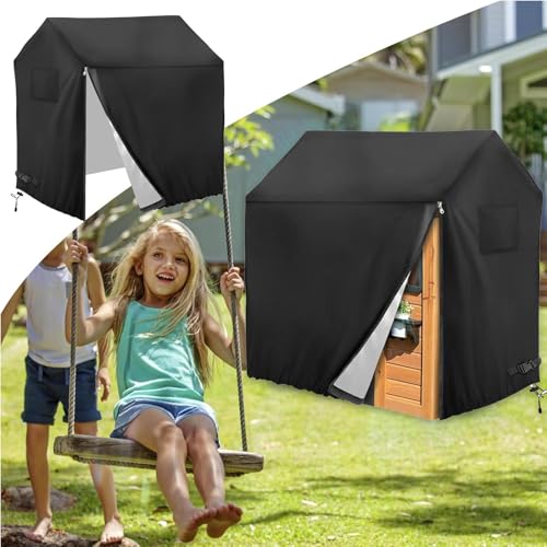 Protector de cabaña antipolvo para dúplex de juegos exterior y terraza 4