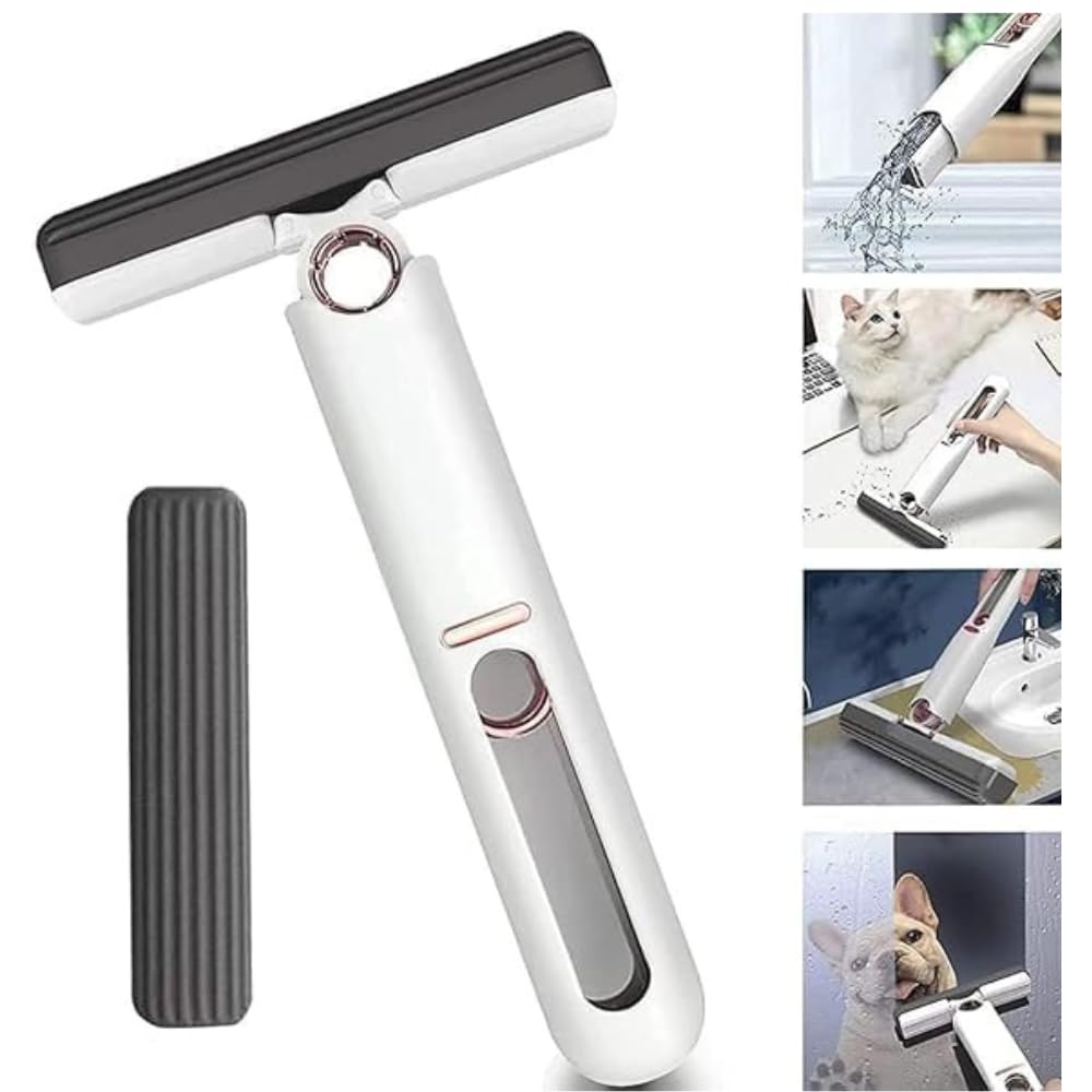 ZH Portable Mini Mop – Self-Squeezing Sponge Mop for Kitchen, Bathroom, Glass, Car | Strong Absorbent Magic Wiper for Wet & Dry Use | Compact and Versatile Cleaning Tool (B0D2ZZ8WB9) Amazon Price History, Amazon Price Tracker