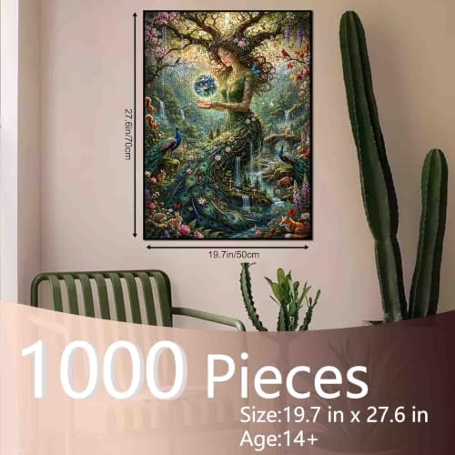 Mutter Natur Puzzle Pfau Puzzle Natur Puzzle 1000 Teile Puzzle Tier Puzzle – Ansicht 2