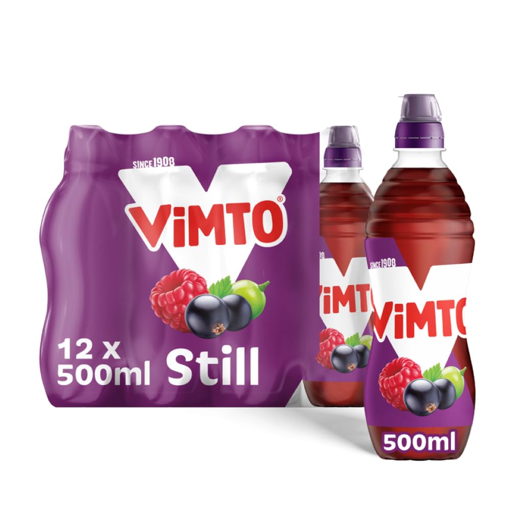Vimto Still Juice Drink – No Added Sugar – Blackcurrant, Grape & Raspberry – ...