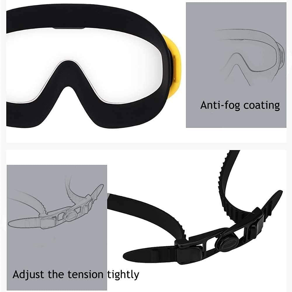 Occhialini Piscina Occhialini da nuoto per visione ad alta definizione Occhialini da nuoto antiappannamento Cinturino regolabile Protezione per gli occhi Trasparente Unisex