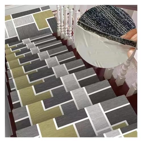 Alfombra para escaleras autoadhesiva antideslizante gris de 1,2x2 m 2