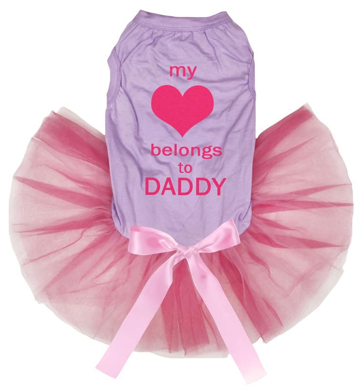 Robe pour chien My Heart Belongs to Daddy pour éviter les éclaboussures après le bain