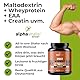POST WORKOUT Shake - 1500g Grapefruit - mit Maltodextrin - Whey Protein Pulver - EAA (essentielle Aminosäuren), Creatin Monohydrat, L-Glutamin, Magnesium uvm. - Sportgetränk - Made by alphavitalis