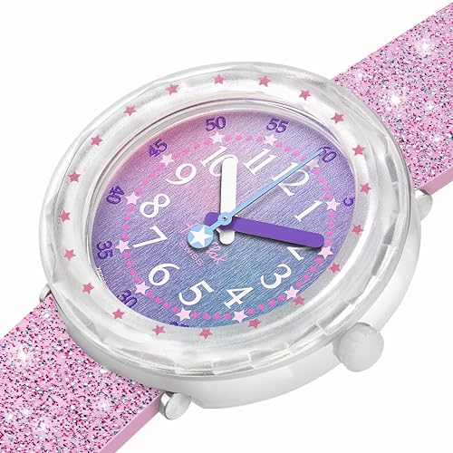 Flik Flak PEARLAXUS Unisex Kids Watch (Model: ZFCSP107), pink3