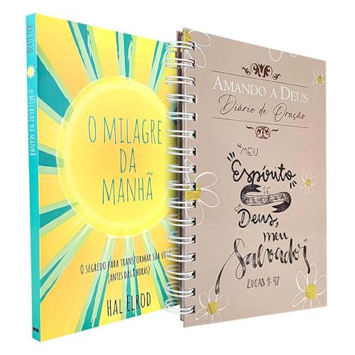 Kit O Milagre da Manhã + Diário de Oração Lettering