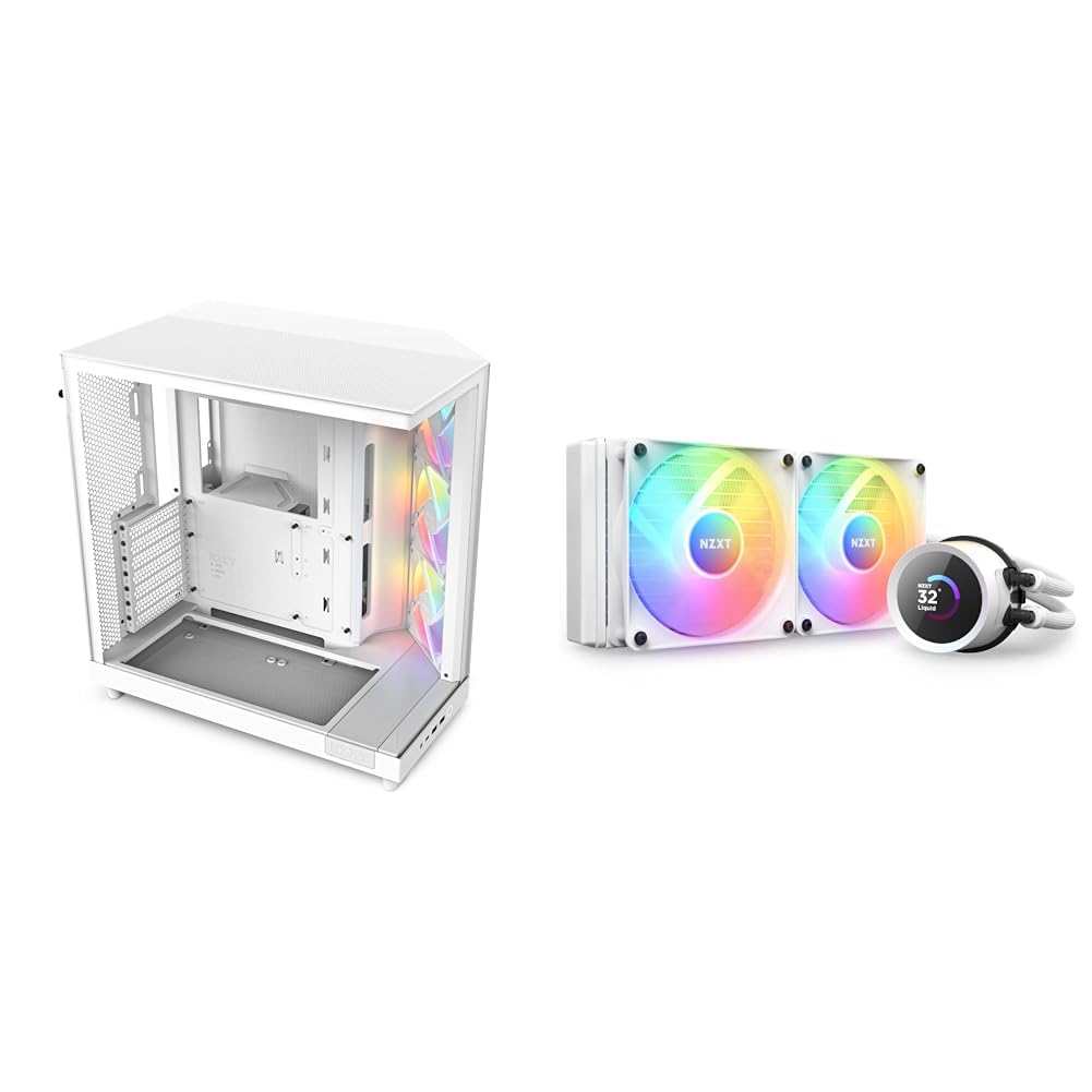 NZXT H6 Flow RGB (2023) Compact Dual-Chamber ATX Case with RGB