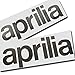 Aufkleber aus Kohlefaser, gedrehte Melone, Aprilia, 2 Stück