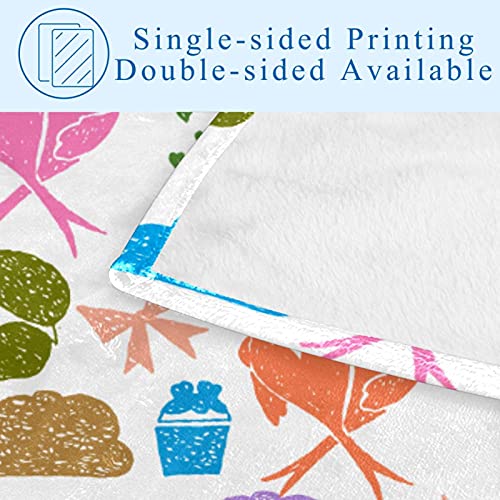 Couverture oiseaux amoureux douce et chaude pour des moments cosy en duo