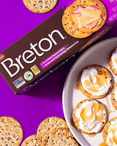 Image of Breton Multigrain Crackers, 7.3 Ounce (Pack of 3)