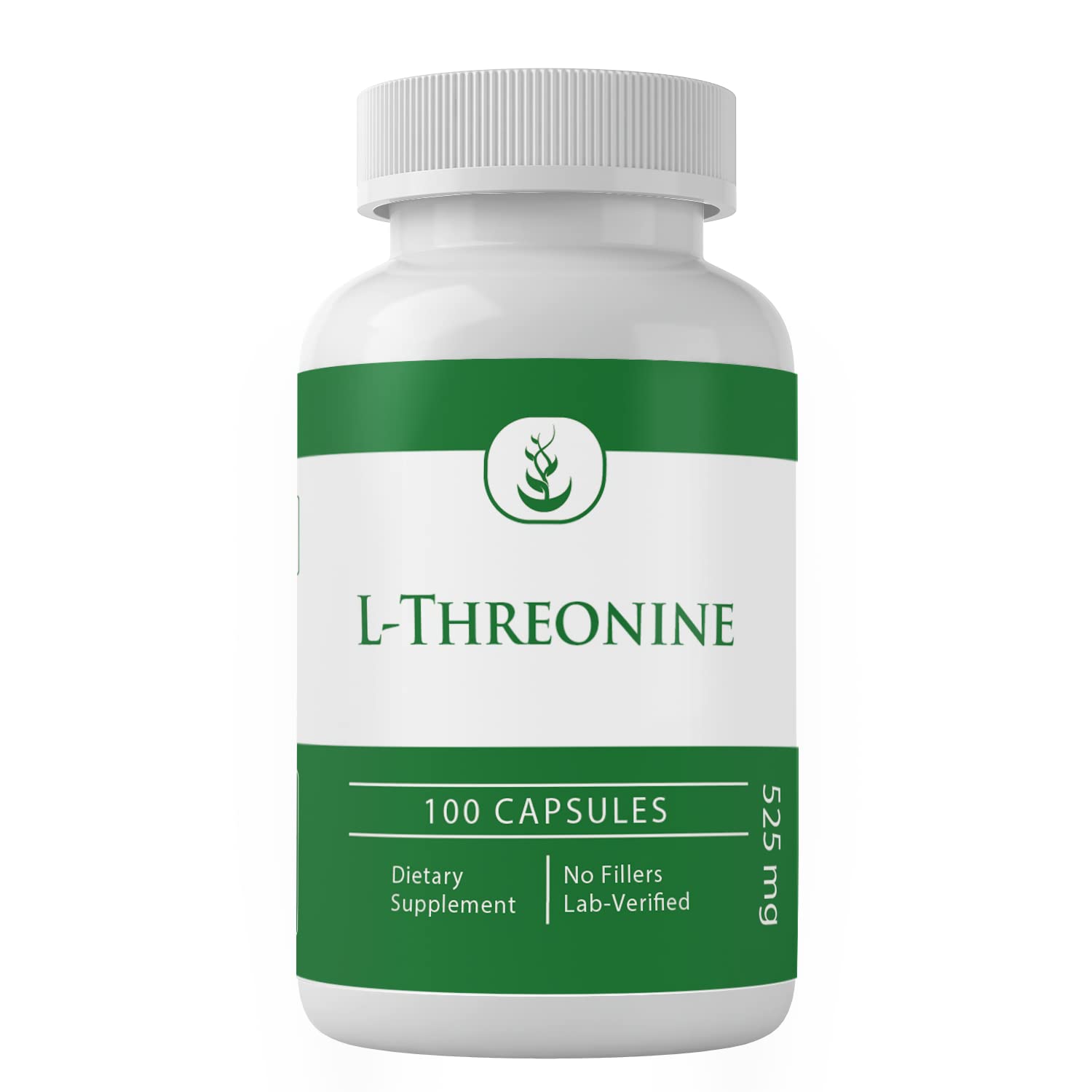 PURE ORIGINAL INGREDIENTSL-Threonine Capsules, (100 Capsules) Always Pure, No Additives Or Fillers, Lab Verified